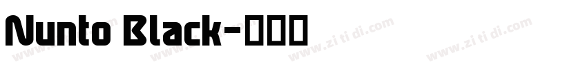 Nunto Black字体转换 Nunto Black字体转换